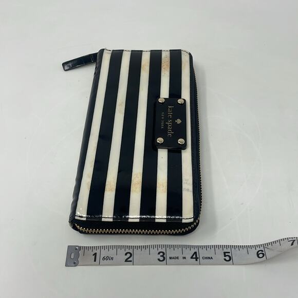 Kate Spade Wellesley Patent Stripe Wallet - Picture 11 of 11